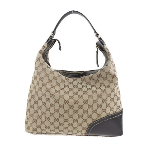 2128103007313 3 GUCCI Sherry Line Shoulder Bag GG Canvas Beige Brown