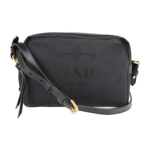 2128103007320 1 Prada Long Wallet Saffiano Bag Black