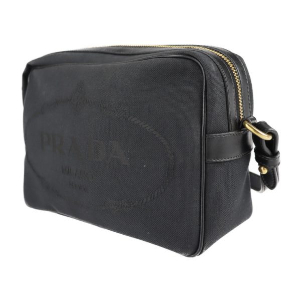 2128103007320 2 Prada Canvas Leather Crossbody Bag Black