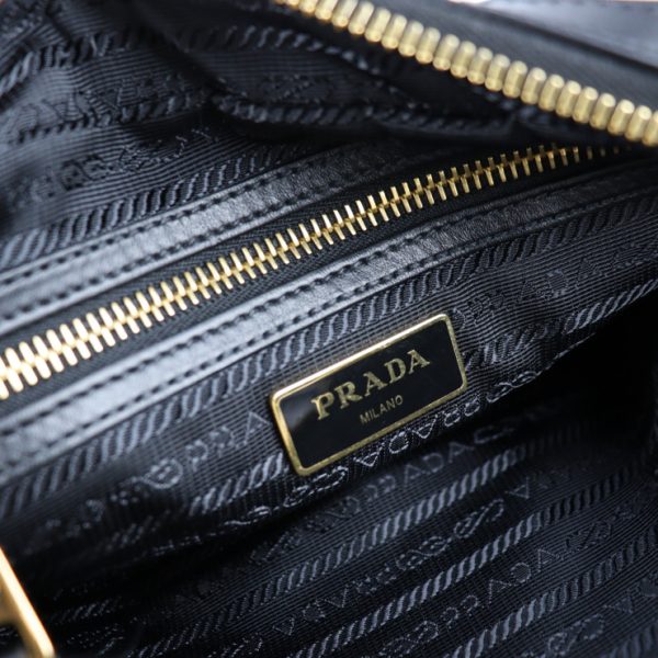 2128103007320 9 Prada Canvas Leather Crossbody Bag Black