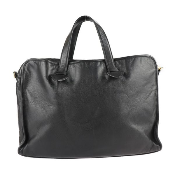 2128103007324 3 Loewe Heritage Leather Briefcase Black