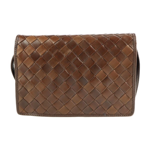 2129043007584 3 Bottega Veneta Shoulder Leather Brown Clutch Bag