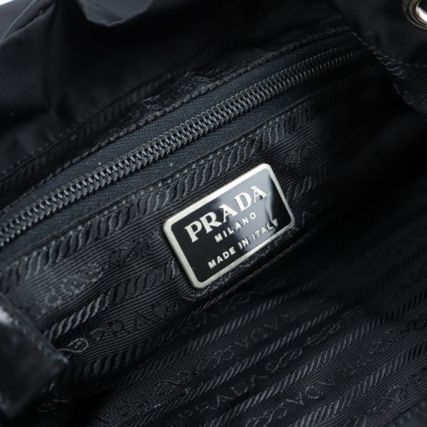 2129043007628 10 Prada Nylon Daypack Black