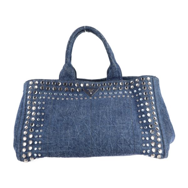 2129043007632 1 Prada Denim Canapa Tote Bag Avio