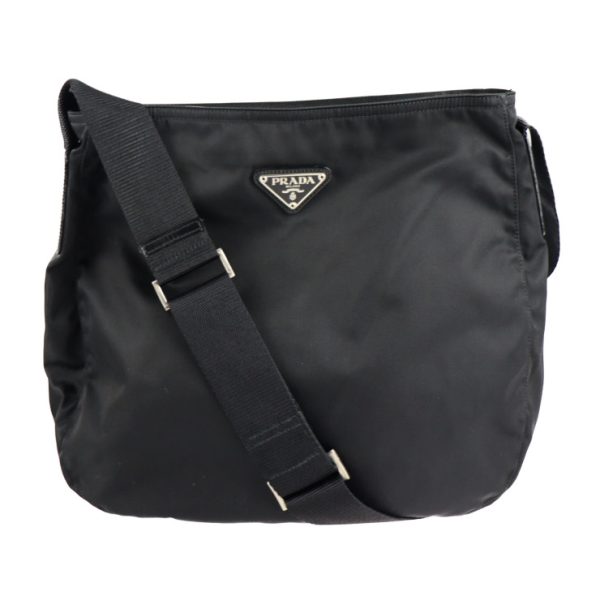 2129073007459 1 Prada Nylon Shoulder Bag Black