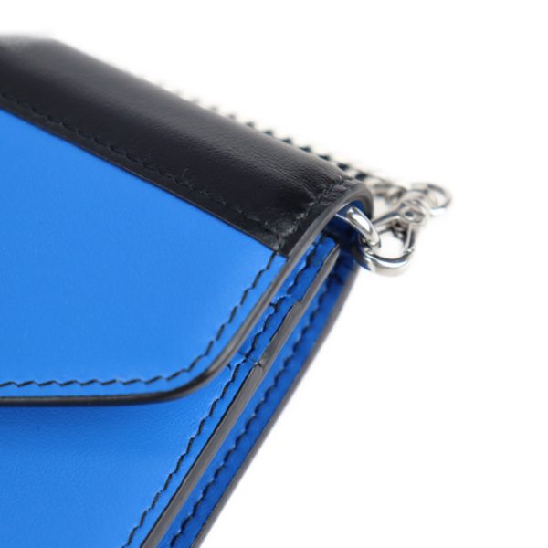 2129073007461 9 Prada Civil City Calf Leather Clutch Bag Blue Black