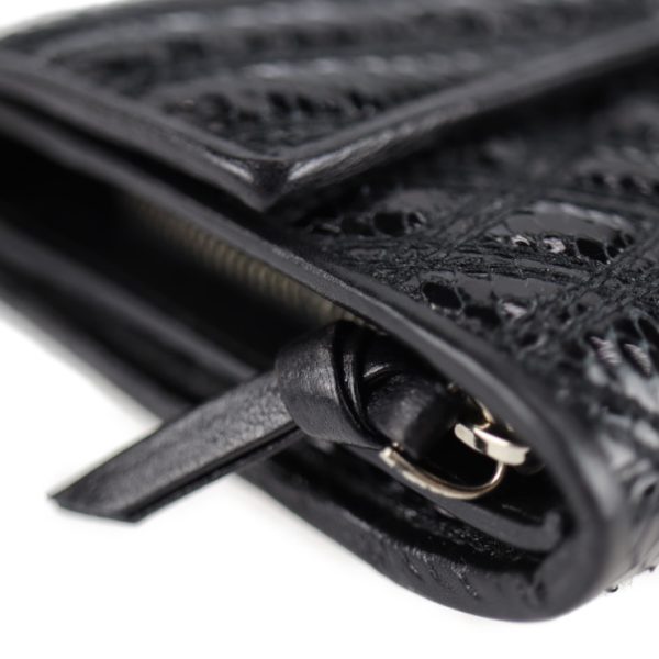 2130043001649 6 Bottega Veneta Long Python Wallet Black