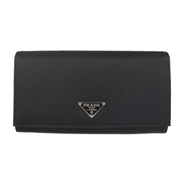 2130073001477 1 Prada Nylon Bifold Wallet Black