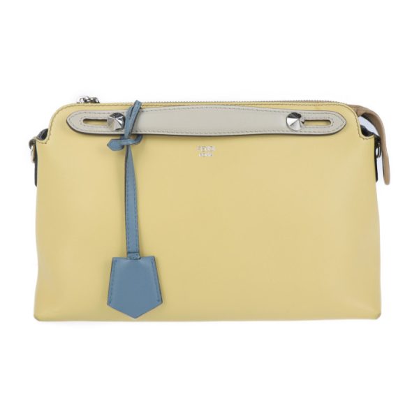 2130093007502 1 Fendi Visible Leather Handbag Light Yellow