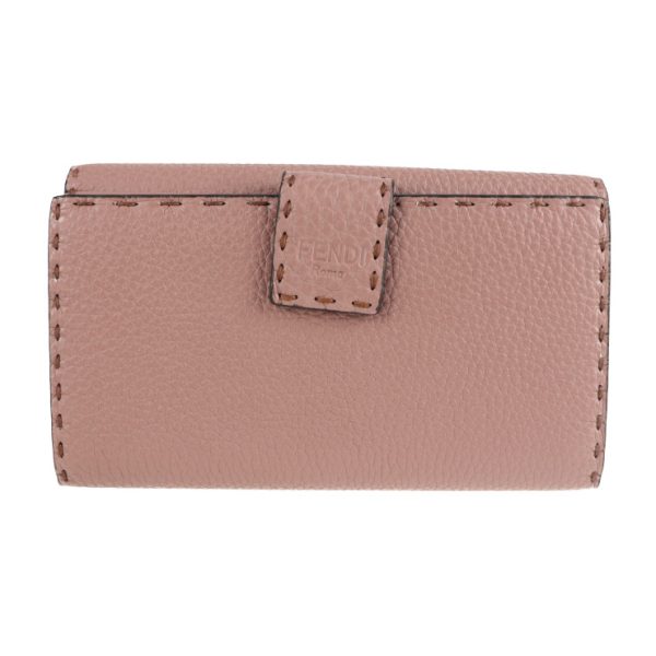 2131033002708 3 Fendi Selleria Leather Long Wallet English Rose