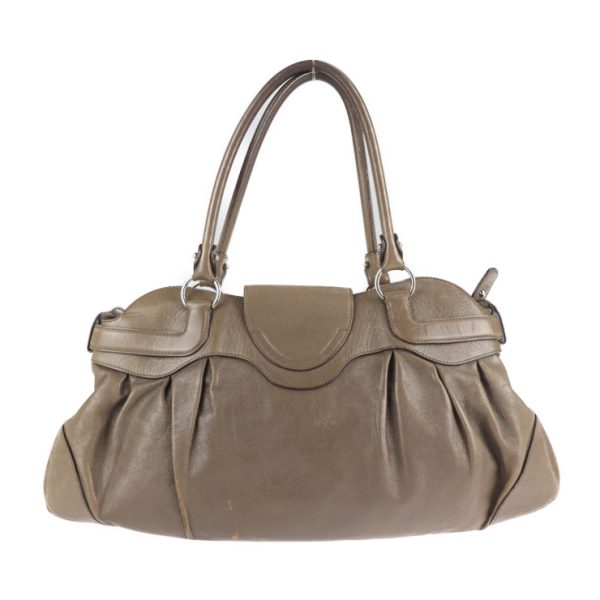 2131051001027 3 Salvatore Ferragamo Leather Handbag Brown