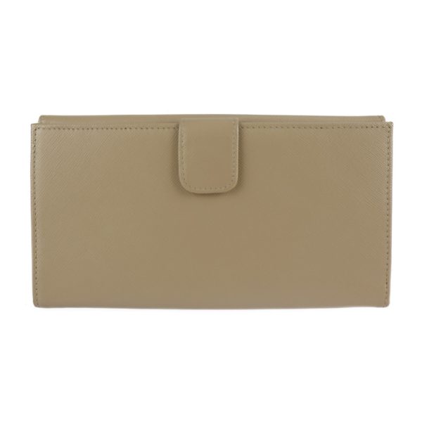 2131053008529 3 Prada Saffiano Leather Bifold Wallet Beige