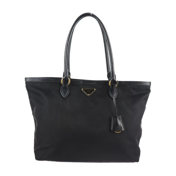 2131053008535 1 Prada Nylon Calf Tote Bag Nero