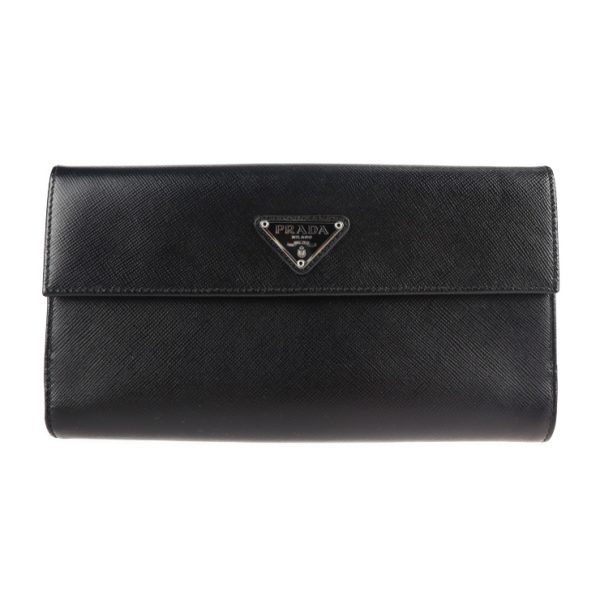 2131053008547 1 Prada Saffiano Leather Bifold Wallet Nero