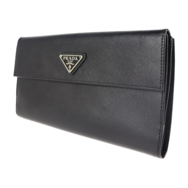 2131053008547 2 Prada Saffiano Leather Bifold Wallet Nero