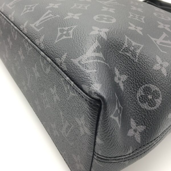 2175700026952 04 Louis Vuitton Monogram Eclipse Explorer Business Bag Black Silver