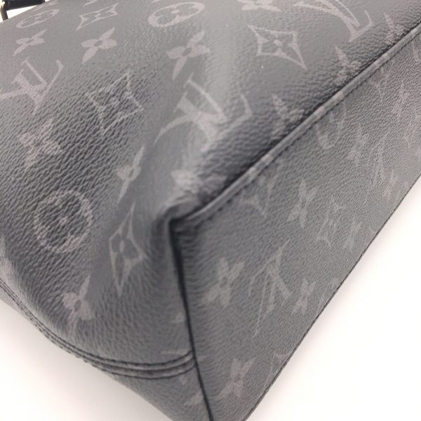 2175700026952 07 Louis Vuitton Monogram Eclipse Explorer Business Bag Black Silver