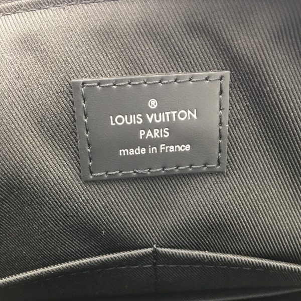 2175700026952 10 Louis Vuitton Monogram Eclipse Explorer Business Bag Black Silver