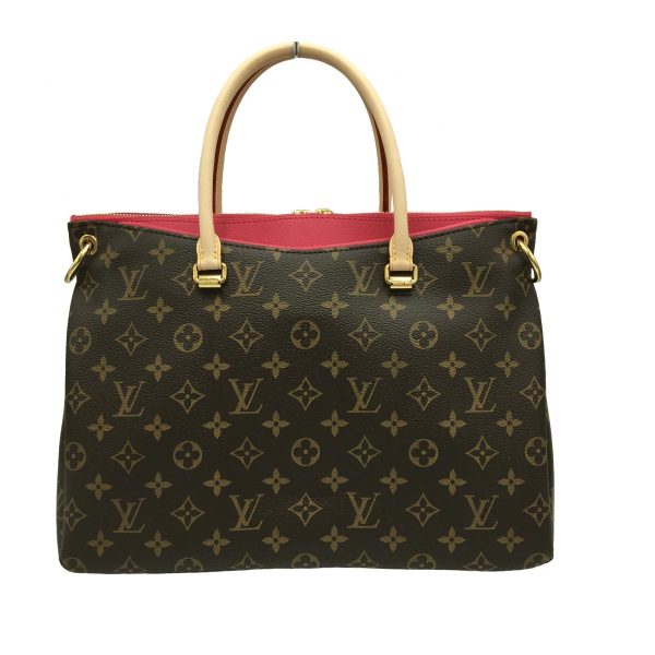 2175900113285 01 Louis Vuitton Pallas 2 Way Hand Tote Bag Brown Gold