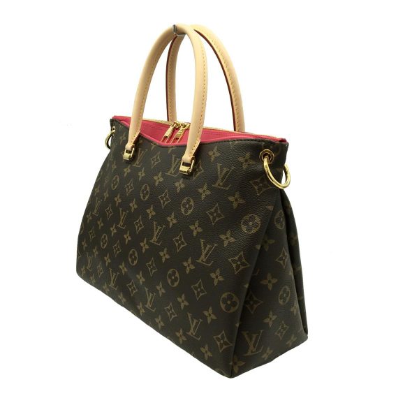 2175900113285 02 Louis Vuitton Pallas 2 Way Hand Tote Bag Brown Gold