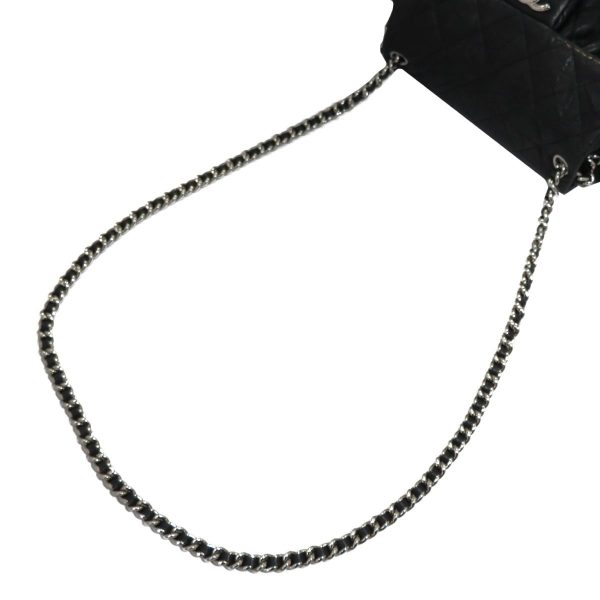 2176100087673 10 Chanel Chain Shoulder Bag Leather Black