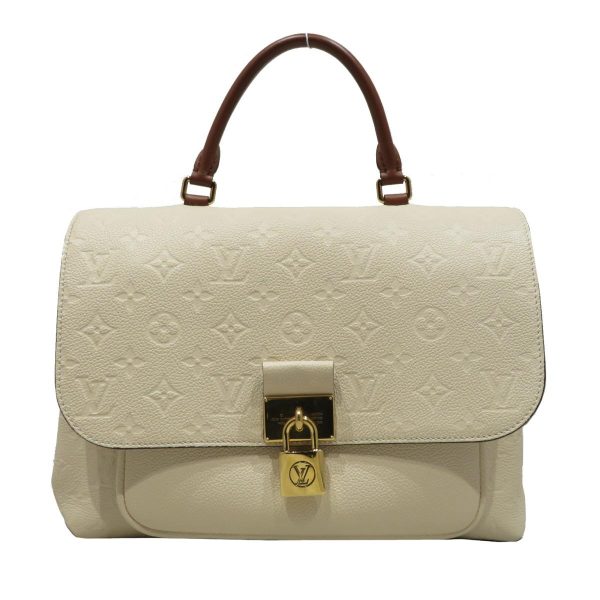 2176100097443 00 Louis Vuitton Marignan Monogram Empriente Shoulder Hand Bag White Caramel