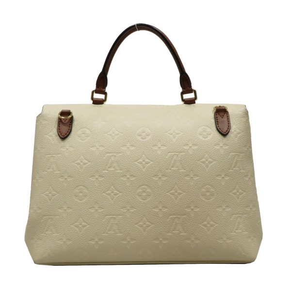 2176100097443 01 Louis Vuitton Marignan Monogram Empriente Shoulder Hand Bag White Caramel