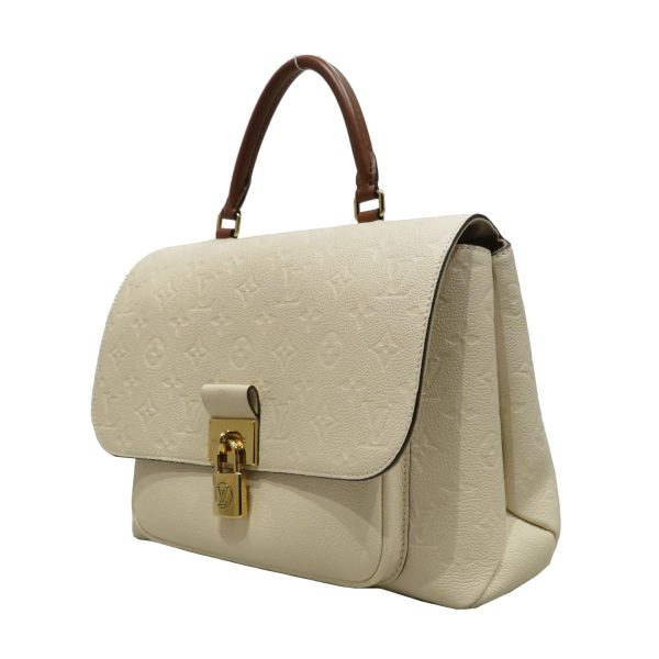 2176100097443 02 Louis Vuitton Marignan Monogram Empriente Shoulder Hand Bag White Caramel