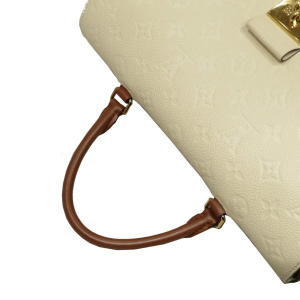 2176100097443 10 Louis Vuitton Marignan Monogram Empriente Shoulder Hand Bag White Caramel