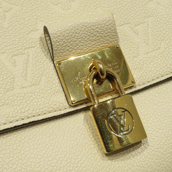 2176100097443 15 Louis Vuitton Marignan Monogram Empriente Shoulder Hand Bag White Caramel