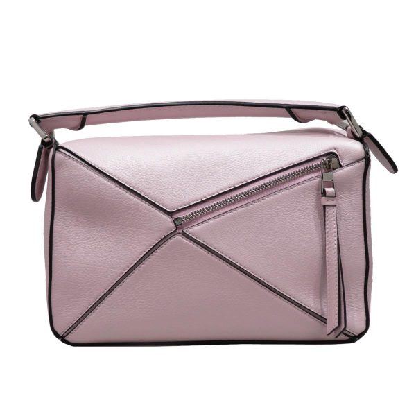 2176100101904 01 Loewe Puzzle Leather Small Shoulder Hand Bag Pink