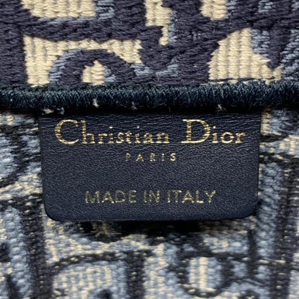 2176500060917 04 Christian Dior Canvas Book Tote Bag Blue Navy