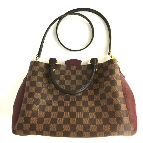 2176500073870 10 Louis Vuitton Brittany Damier 2 Way Hand Shoulder Bag Brown Bordeaux Damier