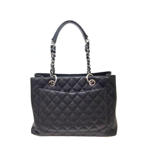 2177000004654 01 Chanel GST Shoulder Tote Bag Caviar Skin Black