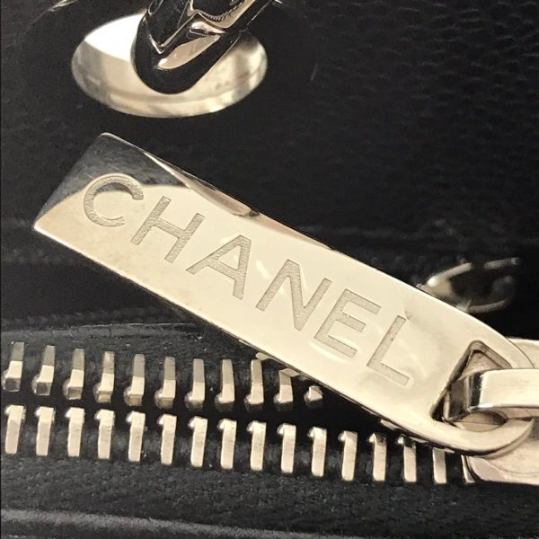 2177000004654 08 Chanel GST Shoulder Tote Bag Caviar Skin Black