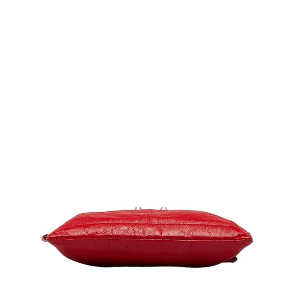 219 28782 4 Balenciaga Classic Clip M Clutch Flat Leather Pouch Red