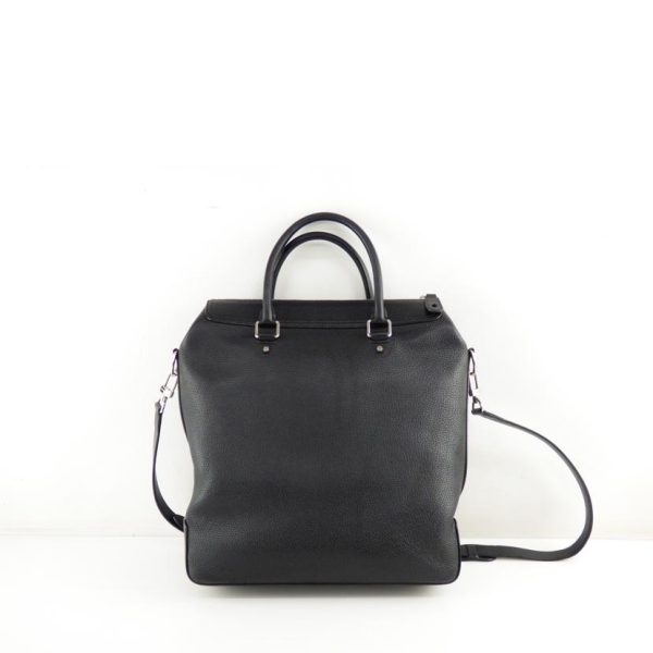 21963 2 Louis Vuitton Greenwich Cuir Taurillon Black