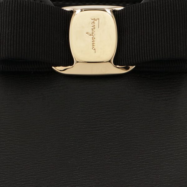 21i29000550010 4 Ferragamo Tote Womens New Vara Ribbon Bag Black