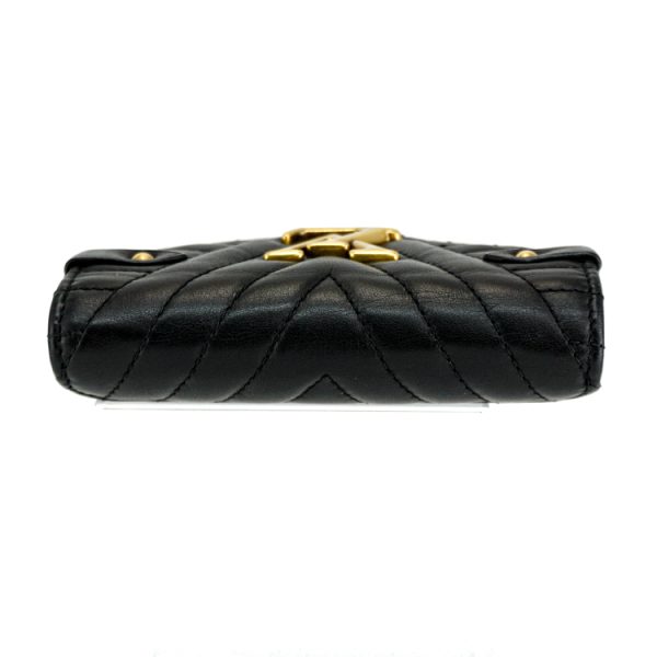 22 1076 04 Louis Vuitton Wave Compact Zip Wallet Noir Black