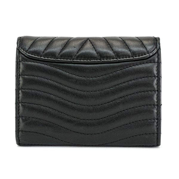 22 1076 08 Louis Vuitton Wave Compact Zip Wallet Noir Black