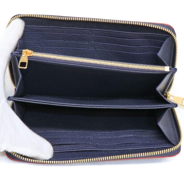 22 1734 09 Louis Vuitton Zippy Wallet Bifold Navy