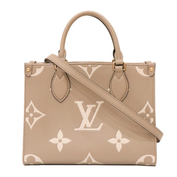 22 2900 02 Louis Vuitton On The Go PM Shoulder Bag Beige