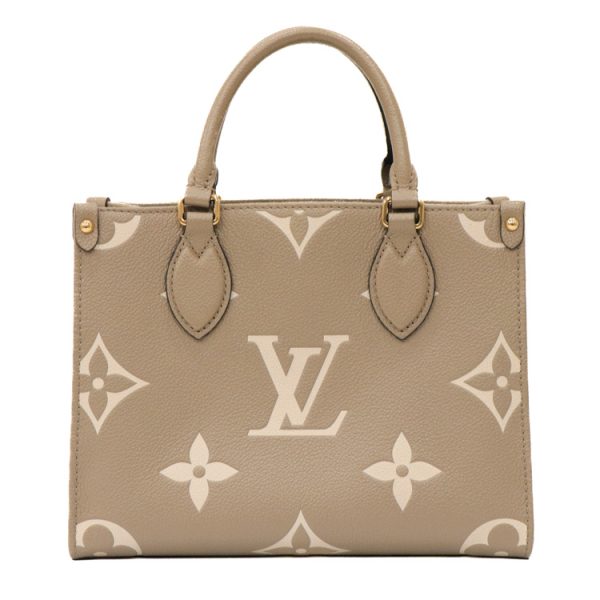 22 2900 04 Louis Vuitton On The Go PM Shoulder Bag Beige