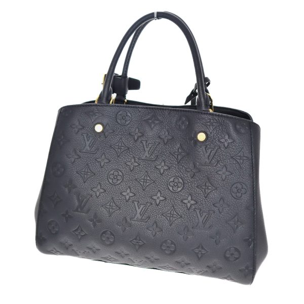 22 5146 2 Louis Vuitton Montaigne MM Handbag Shoulder Black