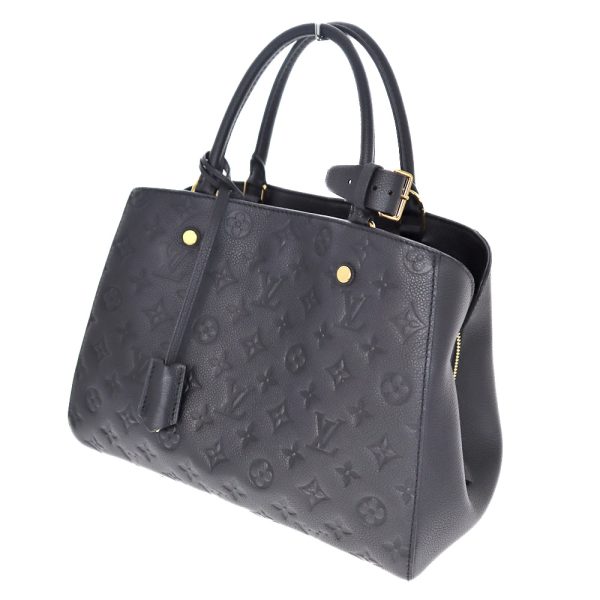 22 5146 Louis Vuitton Montaigne MM Handbag Shoulder Black