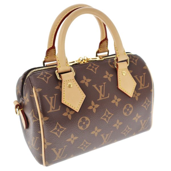 22 8023 1 Louis Vuitton Speedy Bandouliere 20 Brown Black