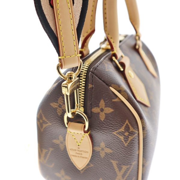 22 8023 10 Louis Vuitton Speedy Bandouliere 20 Brown Black