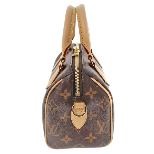 22 8023 3 Louis Vuitton Speedy Bandouliere 20 Brown Black