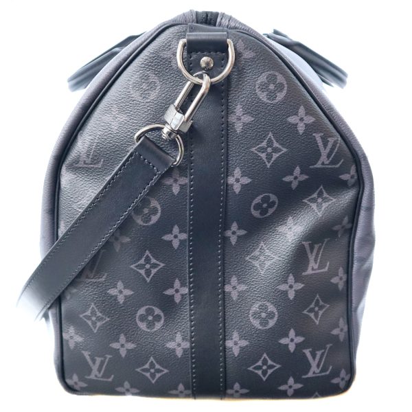 22 8219 3 Louis Vuitton Keepall Bandouliere 50 Black Gray