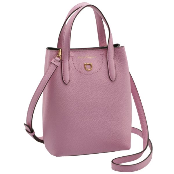 22002400010533 Ferragamo Gancini Mini Tote Bag Pink